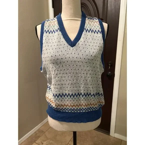 Vintage 90s Brittania Cotton Sweater Vest - Picture 6 of 10